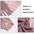 thumbnail image 3 of Châle Chaud pour Femmes Poncho Ouvert devant Châles Bloc de Couleur Cardigan d'Hiver Imprimé Ponchos pour Femmes, 3 of 6