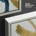 thumbnail image 4 of wall26 Framed Canvas Print Wall Art Geometric Gold Blue Paint Stroke Collage Abstract Shapes Illustrations Modern Art Decorative Bohemian Multicolor for Living Room, Bedroom, Office - 16"x24&quo, 4 of 5