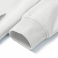 thumbnail image 6 of Crewneck Sweatshirt Zaewscy Men Long Sleeve Solid Round Neck Pocket Sport Sweatshirts White S, 6 of 9