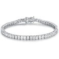 thumbnail image 2 of Tennis Bracelet 925 Sterling Silver with Round Cut Cubic Zirconia., 2 of 3