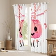 thumbnail image 3 of Manfei Kawaii Boo Pumpkin Curtains Pack of 2 (42x84 Each) for Teen, Cute Cartoon Curtains Blackout, Sugar Halloween Bedroom Curtains, Black Out Curtains Home Decor, 3 of 6