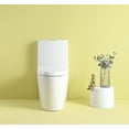 thumbnail image 6 of 1.1/1.6 GPF Dual Flush 1-Piece Elongated Toilet with Soft-Close Seat - Gloss White, 6 of 10