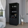 thumbnail image 2 of Miekor Furniture Claire Black Glassware Rack Bar Cabinet BS6777, 2 of 6