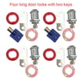 thumbnail image 4 of facefd Coin Operated Arcade Game Lock Cylinder Vending Machine Cabinet Latch Locks Repair Upgrade Modified Accessories Spare Parts 4 Long Locks 2 Keys, 4 of 5