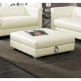 thumbnail image 2 of Kingfisher Lane Ottoman in White, 2 of 6