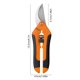 thumbnail image 4 of Xihbxyly Tijeras de Podar de Acero Inoxidable, Mango Ergonómico para Mayor Comodidad, Corte Sin Esfuerzo con Mecanismo de Trinquete, Ideal para Flores y Arbustos, Regalo Perfecto para Jardineros., 4 of 7