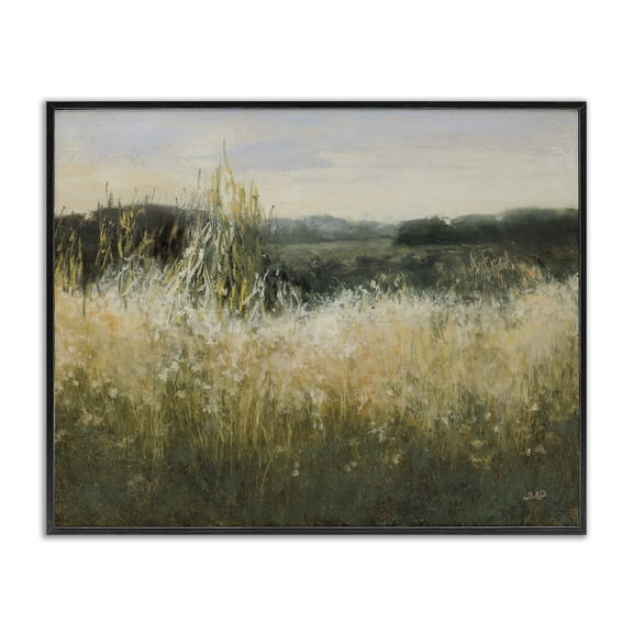 Stupell Industries Contemporary Abstract Grassland Landscape Black Framed Giclee Art, 30 x 24, by Julia Purinton