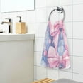 thumbnail image 6 of 2 Pack Pink Bow Hand Towel Cotton Ultra Soft and Highly Absorbent Face Towel Bath Decor Quick Drying Fingertip Towel 16x28 Inches Wash cloth, 6 of 7