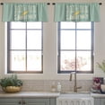 thumbnail image 3 of LALILO Kitchen Curtain Valance Wave Take You Journey Rod Pocket Window Curtain 52"x 18" Set of 2, 3 of 5