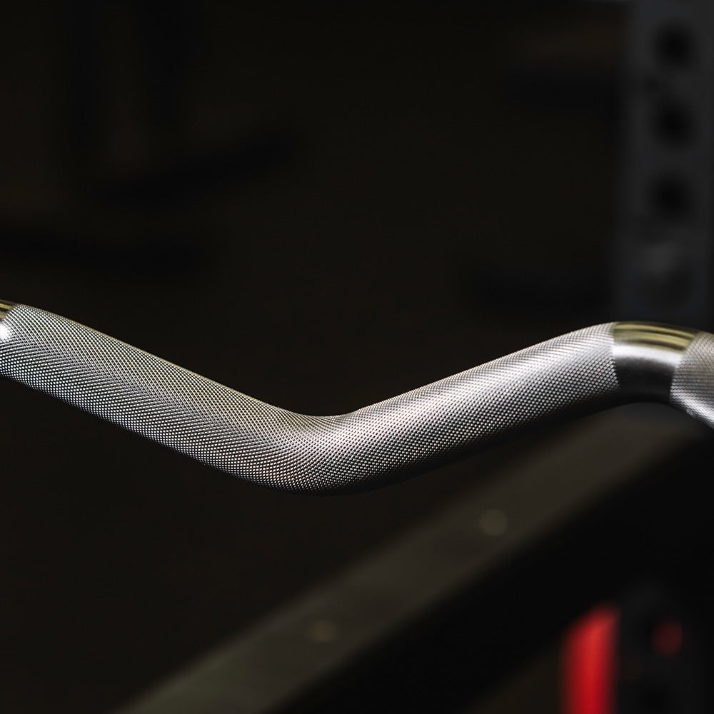 Titan Fitness Elite Series Rackable EZ Curl Bar, Rated 400 LB, Olympic EZ Curl Bar