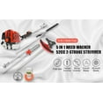 thumbnail image 6 of Gas Weed Wacker, 52CC 2-Stroke Weed Eater Gas Powe, 5 in 1 Multi-Functional Gas Hedge Trimmer Chainsaw String Trimmer for Gardening, 6 of 11