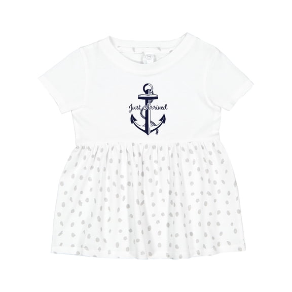 Inktastic Just Arrived Anchor Girls Baby Dress