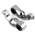 thumbnail image 3 of Krator Universal 3" Short Angled Adjustable Highway Foot Peg Mounting Kit Compatible with Indian Motorcycles with 1.25" Engine Guards, 1 Pair, Chrome, 3 of 9