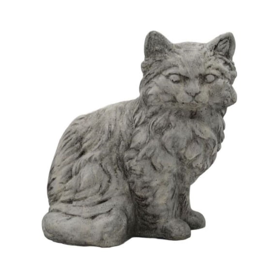 Solid Rock Stoneworks Furry Cat- 11" Tall