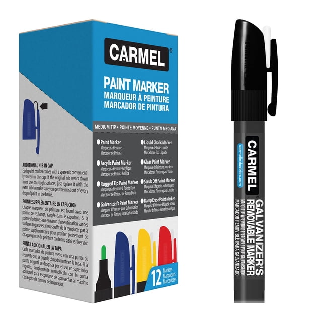 Galvanizer's Removable Paint Marker - Box of 12