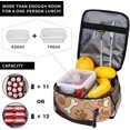 thumbnail image 4 of Blue Black Camouflage Lunch Bag for Women Men Reusable Insulated Lunch Box Portable Leakproof Thermal Lunch Tote Bags Lightweight Lunchbox with Side Pocket for Adult Office Work Picnic Hiking, 4 of 6