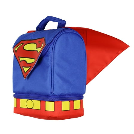 DC Comics Superman Lunch Box Dual Compartment Insulated Food Container Bag