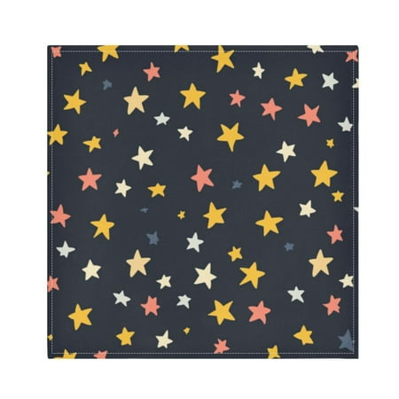 

Napkin Satin Napkin 20*20Inchx1 Kitchen Towel Dinner Plate Towel Decorative Towel Napkin Tea Towel Suitable For Kitchen Table Colorful Star Cartoon2