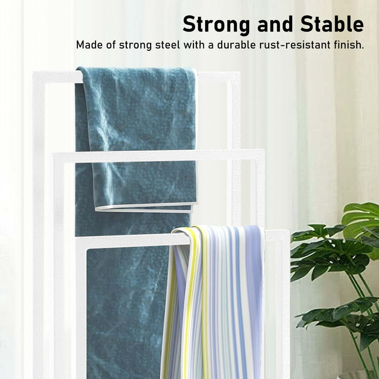  3 Tiers Stainless Steel Towel Rack, Freestanding Towel