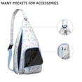 thumbnail image 4 of Summer Beach Sling Backpack - Mermaid & Seashell Design Crossbody Shoulder Bag, Fashionable Daypack, 4 of 4