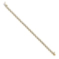 thumbnail image 2 of Real 14kt Yellow Gold Diamond Chain Bracelet; 7 inch; for Adults and Teens; for Women and Men, 2 of 2