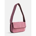 thumbnail image 2 of Free Assembly Women's Beaded Striped Flap Shoulder Bag, Pink, 2 of 6