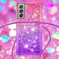thumbnail image 4 of Funda para Samsung Galaxy S21 FE 5G Brillantina Líquida Divertida Reluciente y con Cristales en Movimiento Cuerpo Cruzado con Cordón Ajustable, 4 of 5