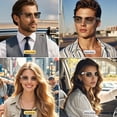 thumbnail image 6 of Nieyigj Smart BT Sunglasses Built in Speaker Mic Open Headphone Glasses Bluetooth 5.4 Wireless Connect Casual Outings Sporty Adventures, Silver White (6.69 inches / 17 cm), 6 of 9