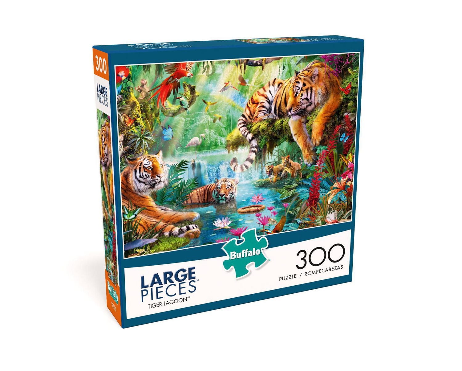 Buffalo Games Large Pieces Tiger Lagoon 300 Piece Jigsaw Puzzle