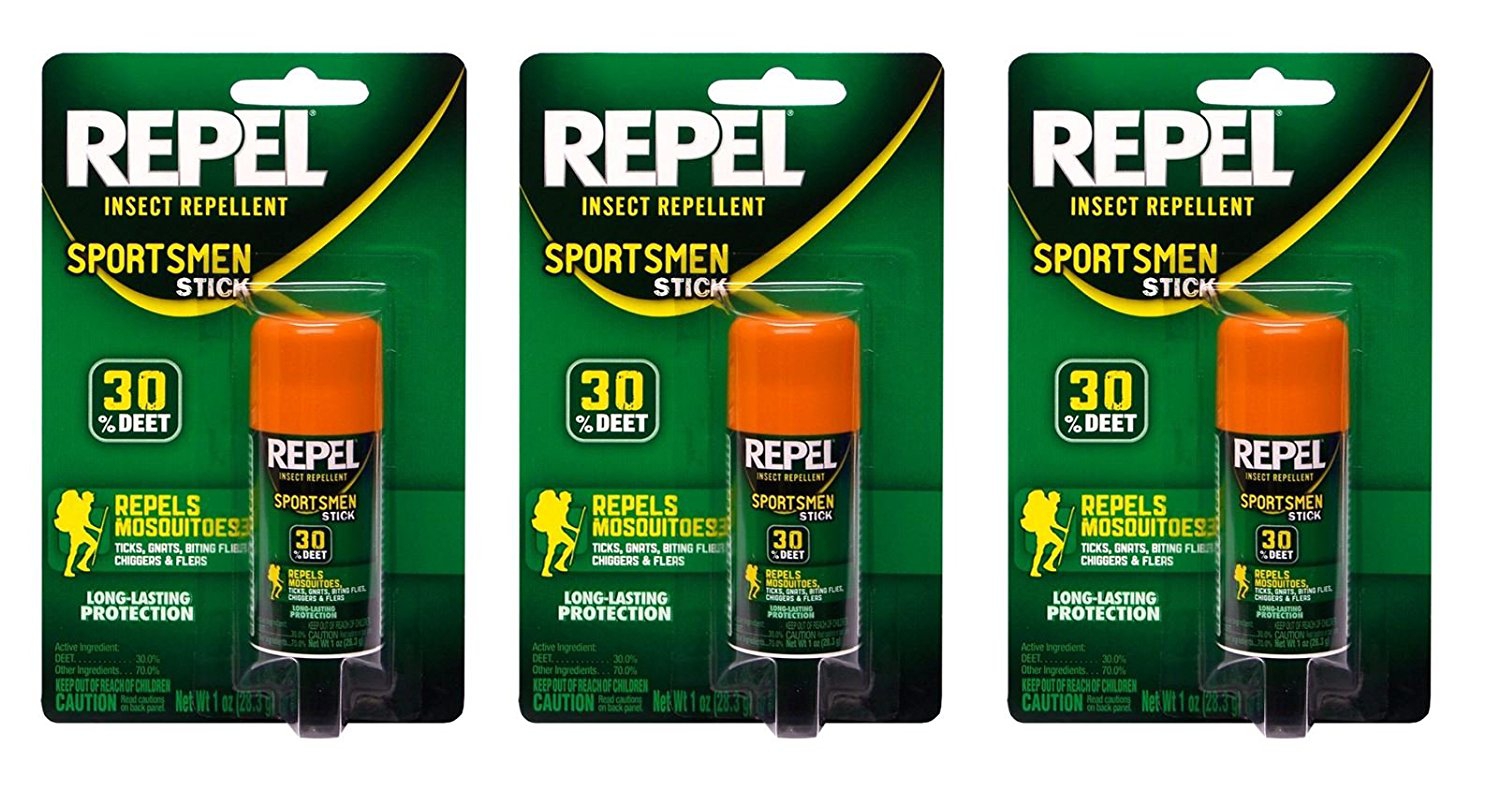 Repel 941191 Sportsmen Insect Repellent Stick, 1Ounce, Pack of 3