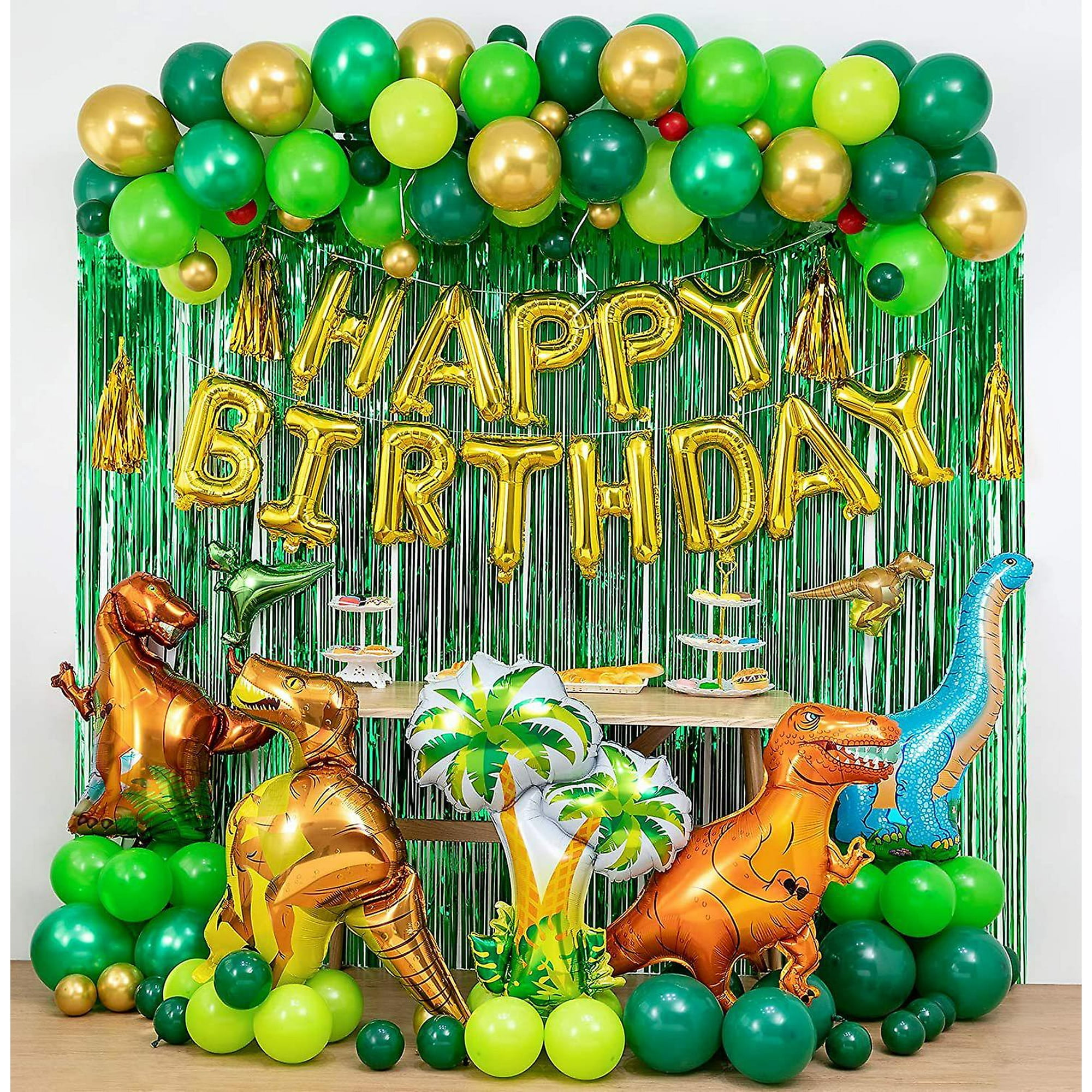 Dinosaur Birthday Party Decorations Dinosaur Party Supplies Dinosaur Balloons For Kids Birthday Party Favors Walmart