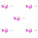 thumbnail image 1 of Minnieouse PC Metal Frame Love Heart Gafas de sol para el próximo cumpleaños Bash Gafas de sol para hombre Gafas de sol para mujer Gafas de sol Type2 NO2, 1 of 6