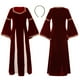 thumbnail image 3 of Vestido de poliéster para mujer, falda larga con aros y puños con altavoz para escenario de danza y canto para niñas y mujeres., 3 of 3