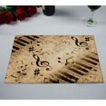 thumbnail image 2 of ABPHQTO Mantel individual Paper Note Sings 30x45 cm Juego de 2 manteles individuales de mesa, 2 of 2