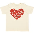 thumbnail image 3 of Inktastic Love, Hearts, Red Hearts, Valentine's Day Girls Toddler T-Shirt, 3 of 5