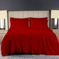 thumbnail image 3 of SCI Luxury 4PC Sheet set 800 Thread Count Bedsheets pure Egyptian Cotton California King Size Sateen Weave Hotel Sheets Fits Mattress Upto 21" Inch Deep Pocket ( Red ), 3 of 5