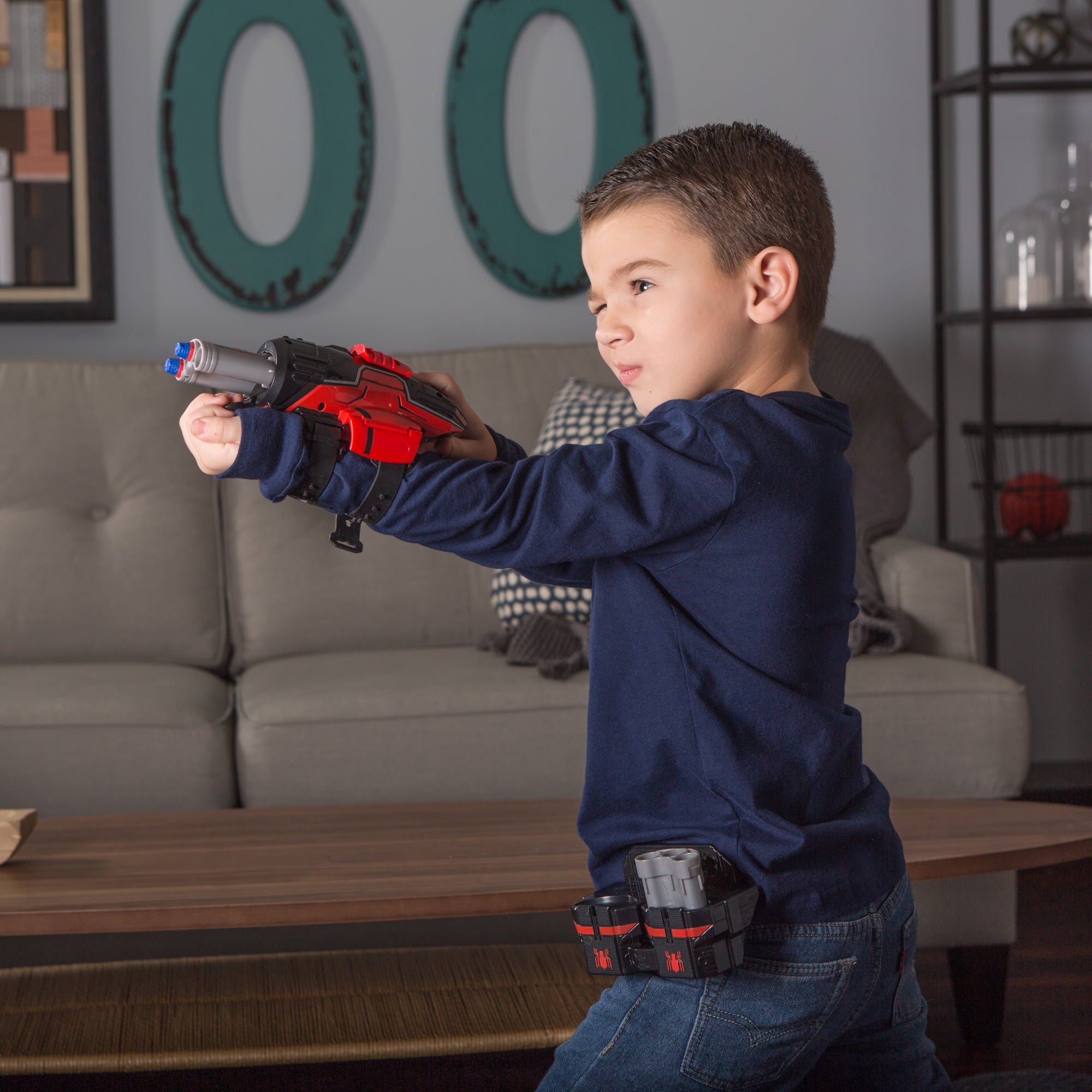 nerf spiderman rapid reload blaster