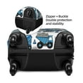thumbnail image 3 of Fotbe Blue Excavator Luggage Cover Protector,Suitcase Protector,Scratch and Dirt Resistant,Fits 18-32 Inch Luggage-Medium, 3 of 8