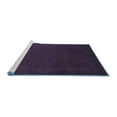 thumbnail image 2 of Ahgly Company Machine Washable Indoor Round Abstract Blue Contemporary Area Rugs, 8' Round, 2 of 4