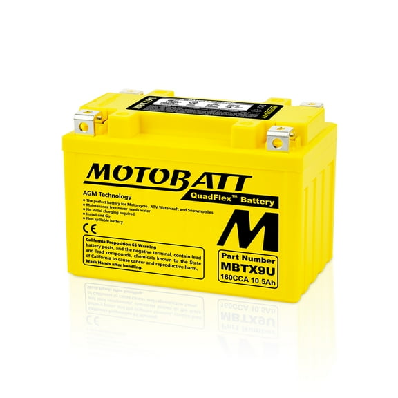 MBTX9U Motobatt 12V AGM Battery