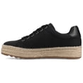 thumbnail image 3 of Journee Women's Cosima Esapdrille Round Toe Lace Up Sneakers, 3 of 10