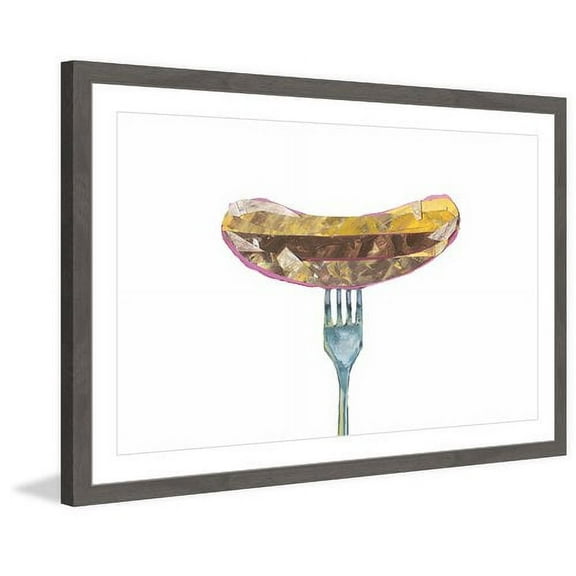 "Forked Sausage" Framed Painting Print