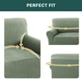 thumbnail image 5 of H.VERSAILTEX Premium Jacquard Stretch Sofa Cover with Waterproof Seat & Elastic Bottom Protection for Kids,Pets 1-Piece Furniture Protector Slipcover(Loveseat,Sea Grass), 5 of 7