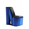 thumbnail image 1 of Benzara BM240361 High Heel Shoe Jewelry Box with 3 Hooks & Storage, Blue, 1 of 5