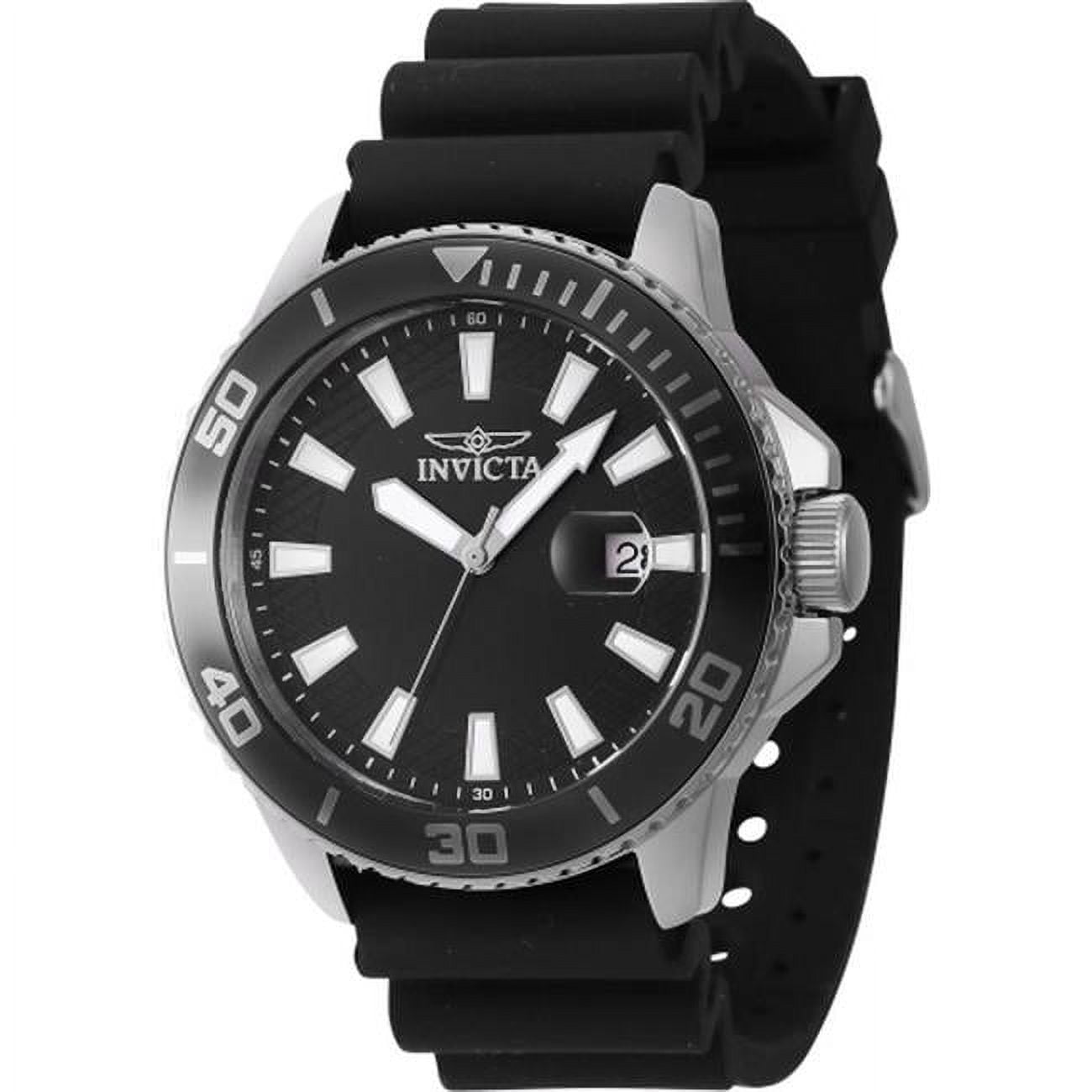 Invicta Pro Diver Quartz Black Dial Stainless Steel Men's