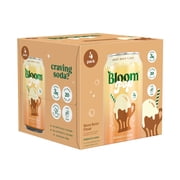 Bloom Nutrition Pop Prebiotic Soda, Root Beer Float, 12 fl oz, 4 Pack Cans