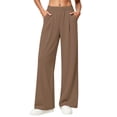 thumbnail image 3 of LIBRCLO Womens SweatPants with Pockets High Waist Wide Leg pants Solid Color Casual Fall Athletic SweatPants, 3 of 5
