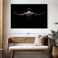 thumbnail image 3 of Elephant Stock Muscular Back Wall Art - Horizontal Canvas Wall Art - Living Room Wall Decor - Hobbies And Lifestyle Canvas - Black And Beige Decor - 51" x 34", 3 of 8