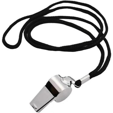 Metal Referee Whistle Coaches Sports Whistle with Lanyard for School Sports Soccer Basketball  Lifeguard Protection