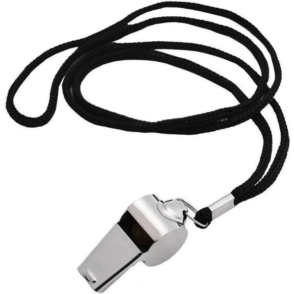 Metal Referee Whistle Coaches Sports Whistle with Lanyard for School Sports Soccer Basketball  Lifeguard Protection